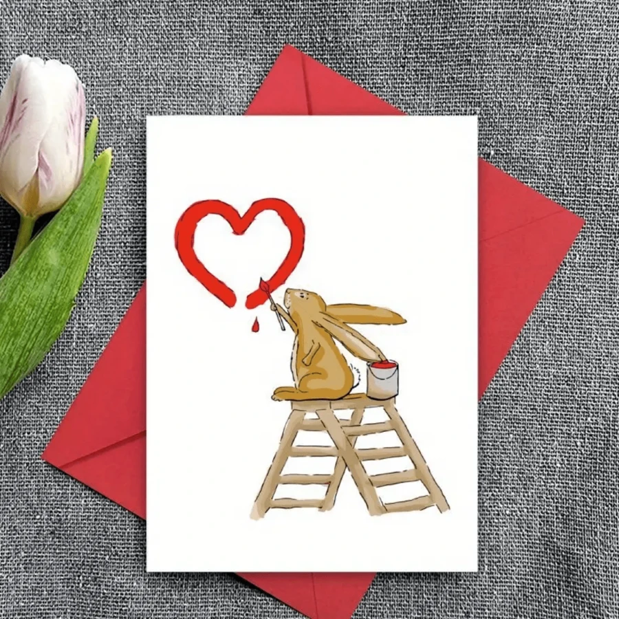 1 张有趣且富有创意的卡片，适合他或她，情人节和周年纪念卡，适合朋友、家人和爱人，适合生日和特殊场合