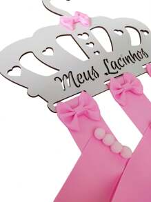 Porta Laços de menina infantil, organizador em MDF Meus Lacinhos