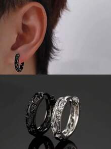 3 件时尚简约独特组合男士耳环，自由搭配各种日常服装，适合礼物、圣诞节、新年、情人节假期