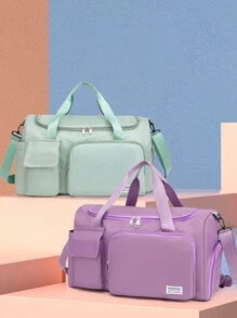 1 Peça Sacola de Viagem Personalizada Bordada, Bolsa de Dança para Meninas, Bolsa Duffle para Mulheres, Bolsa de Academia para Meninas, Bolsa Duffle de Viagem, Bolsa de Dança para Meninas, Bolsa de Torcida, Presentes de Natal, Vibes Boho