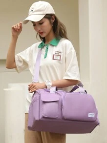 1 Peça Sacola de Viagem Personalizada Bordada, Bolsa de Dança para Meninas, Bolsa Duffle para Mulheres, Bolsa de Academia para Meninas, Bolsa Duffle de Viagem, Bolsa de Dança para Meninas, Bolsa de Torcida, Presentes de Natal, Vibes Boho