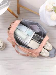 1 Peça Sacola de Viagem Personalizada Bordada, Bolsa de Dança para Meninas, Bolsa Duffle para Mulheres, Bolsa de Academia para Meninas, Bolsa Duffle de Viagem, Bolsa de Dança para Meninas, Bolsa de Torcida, Presentes de Natal, Vibes Boho