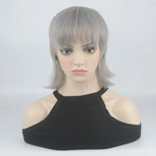 Black Pixie Wigs Short Curly Wigs Pixie Cut Wig For Women Short Black Natural Wavy Synthetic Hair Wig