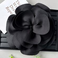 1 pieza Nueva decoración de broche floral 3D de gran tamaño extraíble para vestido, decoración de ropa, accesorios para vestido de boda