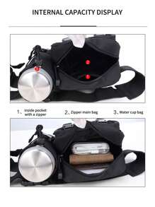 Bolsa de cintura para hombres, bolsa impermeable de nailon para botella de agua y teléfono móvil para senderismo, bolsa de cintura para deportes al aire libre, bolsa de caza, bolsa de cintura resistente al desgaste para viajes, bolsas para hombres, regalos para hombres en Navidad, vacaciones de invierno, regalos del Día del Padre, novio, bolsa negra, artículos esenciales para vacaciones, bolsa para hombre, riñonera, bolsa escolar de verano, bolsa de primavera