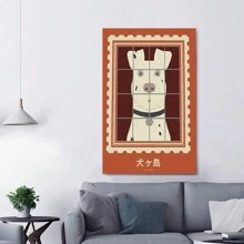 A Black And White Dalmatian, Locked Up Wall Decor Canvas Printing Wall Art Room Decoration