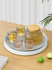 1 件旋转香料和用品收纳架 - 大容量厨房调味品、调味料储存容器、多功能桌面化妆品收纳托盘，适用于厨房、浴室、客厅和卧室