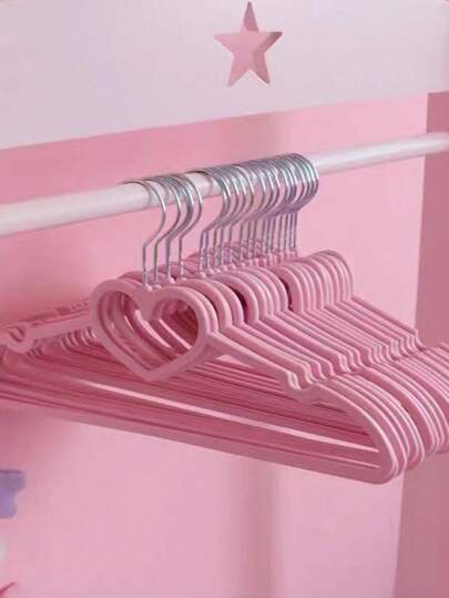 5/10/20 pezzi Gancetti a forma di cuore, ganci girevoli a 360 gradi, appendiabiti pesanti per adulti per giacche, pantaloni, camicie, abiti e decorazione armadio