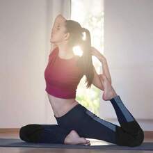 1Pair Of Unti-Slip Knee Pads Soft Knee Pads Breathable Knee Compression Sleeves Suitable For Dancing Wrestling Volleyball Basketball Running Football Jogging And Cycling - Black - View 4