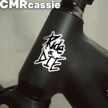 1 Set Pegatinas para el cuadro de bicicleta, Calcomanías para el tubo superior "Ride Or Die", Adecuado para la decoración del cuadro de bicicleta de montaña, Accesorios para bicicleta, coche, motocicleta - multicolor - Ver 5
