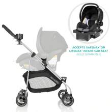 Evenflo Reversi Lightweight Reversible Stroller (Altair ), Unisex - Altair Black - View 10