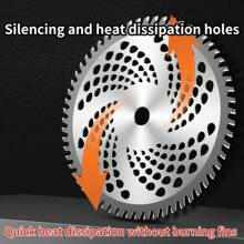 Reinforced 10-Inch Round Saw Blade For Brush Cutter, Versatile Land Clearing Circular Knife, Gasoline Trimmer Universal Saw Blade Accessory