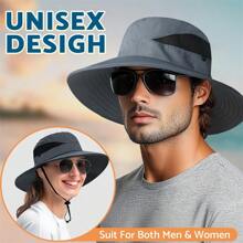 Unisex brede rand zonnehoed voor vissen, wandelen, buitenwerk, tuinieren, trekking, kamperen, strand