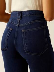 Women's Pocket Flare Casual Versatile Denim Jeans