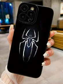 1 件白色蜘蛛网图案防震手机壳适用于 Apple、/Galaxy、Infinix、Redmi、OPPO、VIVO、Realme 防水防摔防刮 - 黑色 - 查看 1