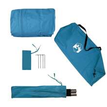 Refugio azul impermeable para vehículos, toldo portátil para automóvil para exteriores, fácil de instalar, con cobertura resistente a las inclemencias del tiempo para autos, SUV y camiones