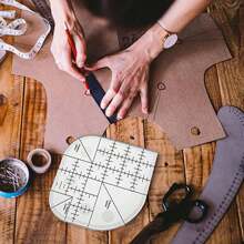 Regla curva de ángulo para patchwork | Regla acrílica de patchwork para coser | Plantilla de patchwork para manualidades de costura | Herramienta de regla de corte de ángulo curvo para patchwork