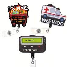 1 Pezzo Porta badge da infermiera luccicante - Elegante porta badge con design - Per infermiere, mamme e amici - Regalo perfetto per infermiere, professionisti medici e operatori sanitari - Multicolore - Visualizzare 1