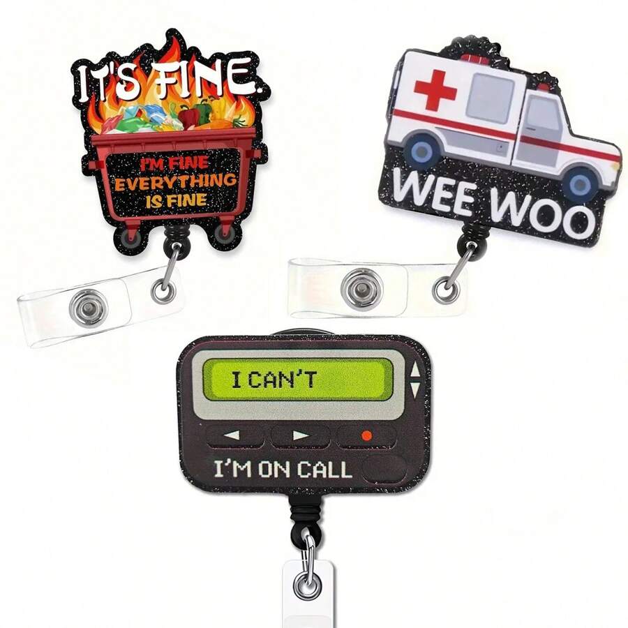 1 Pezzo Porta badge da infermiera luccicante - Elegante porta badge con design - Per infermiere, mamme e amici - Regalo perfetto per infermiere, professionisti medici e operatori sanitari - Multicolore - Visualizzare 1