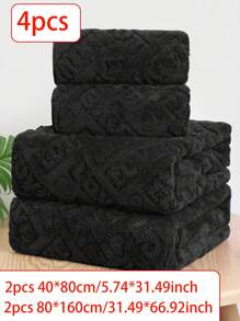 Bộ đồ dùng nhà tắm bằng vải lông cừu san hô mềm mại, thấm hút nhanh khô, bao gồm khăn tắm. Thiết kế TÌNH YÊU lãng mạn, thích hợp làm quà tặng ngày lễ tình nhân. Có sẵn các họa tiết Jacquard như hoa hồng hoặc bướm. Nhẹ và tiện lợi để trang trí phòng tắm, sử dụng tại nhà. Bao gồm 1 khăn tắm hoặc 1 khăn tắm, món quà tuyệt vời cho người thân yêu của bạn. - màu đen - Xem 16