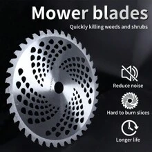 Reinforced 10-Inch Round Saw Blade For Brush Cutter, Versatile Land Clearing Circular Knife, Gasoline Trimmer Universal Saw Blade Accessory