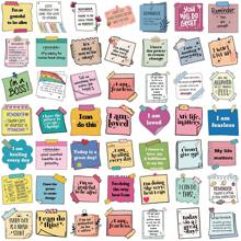 50pcs Affirmation Stickers Inspirational Stickers Motivational Stickers Positive Stickers Positive Affirmation Stickers ScrapBook Stickers Waterproof Vinyl Water Bottle Stickers Journaling Scrapbook Laptop Positive Quote Vinyl Stickers For Vision Board Supplies
