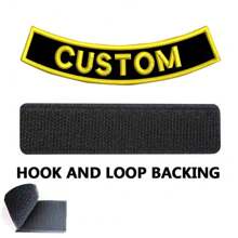 Customize A Curved Name Patch Armband, Sleeve Trim, Bag Tag - Multicolor - View 7