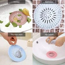 1pc/3pcs Hair Catcher Shower Drain Covers ,Shower Drain Hair Catcher,Drain Hair Catcher,Protector Silicone Bathtub Hair Stopper ,Easy To Install And Clean ,Suit For Bathroom Tub Shower And Sink. Home Bathroom Decor Fall Decor Back To School