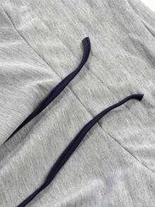 Women Spring  Autumn Sweatshirt, Color Block Long Sleeve Straps Mock Neck Hoodie Tops, Loose Warm Wild Fashion Fall Pullover Top Shirt