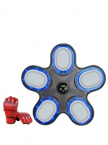 蓝牙拳击健身追踪器，壁挂式智能拳击设备，USB 充电式家用拳击目标训练器，带 LED 灯，适合拳击初学者，运动礼物，适合万圣节/感恩节/圣诞节 - 彩色 - 查看 9