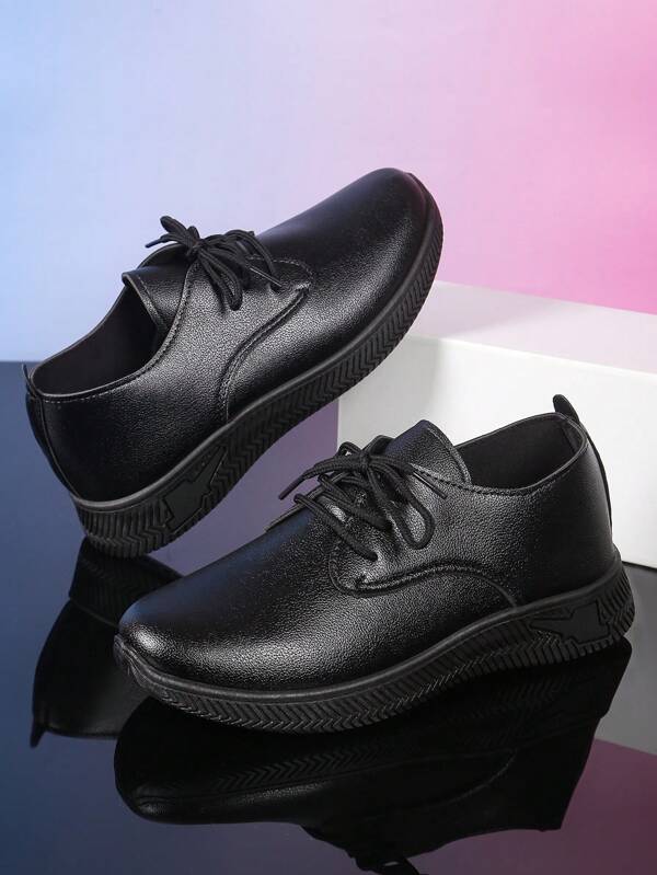 Soft Sole Leather Strap Sneakers, Fashionable & Comfortable Unisex Sports Casual Shoes