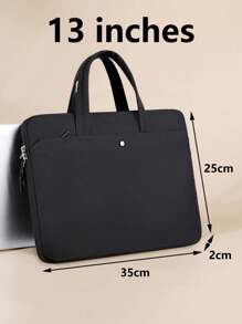 Túi đựng laptop chống nước dung tích lớn, Túi đựng laptop ForMacBook,IPad,Máy tính xách tay bề mặt HP Dell Acer Chromebook, Cặp đựng máy tính xách tay - màu đen - Xem 3