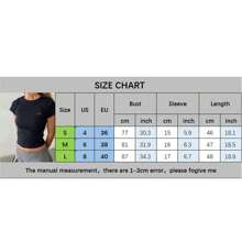 Women's Crop Tops Tight Fitted Round Neck Short Sleeve Cute Bow Embroidery Ribbed T-Shirts Tops For Summer - 黑色 - 查看 5