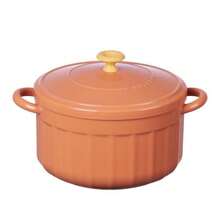 可爱纯色不锈钢双耳方便面碗汤碗带盖保温家用便当盒