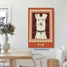 A Black And White Dalmatian, Locked Up Wall Decor Canvas Printing Wall Art Room Decoration