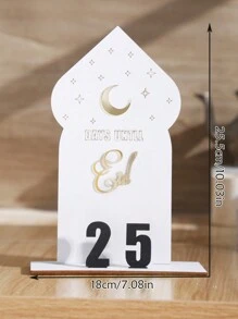 30-Day Countdown Calendar - Gold Star Design, Home Decorative Countdown Plaque, Festive Event Countdown, Table Top Display - Multicolor - View 13