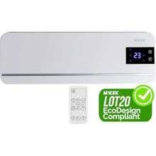 2KW Downflow Over Door Air Curtain Electric Heater With Thermostat LED Display Timer And Remote Control - Lot20 Compliant 2000W - Red1 - View 8