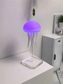 1个新奇漂浮水母灯，变色，声控，家居装饰，理想的节日礼物 - 彩色 - 查看 3