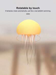1个新奇漂浮水母灯，变色，声控，家居装饰，理想的节日礼物 - 彩色 - 查看 9
