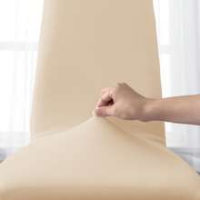Farfallarossa Chair Cover 2/4/6-Pieces Waterproof, Elasticated, Waterproof, Universal Size, Chair Cover With Back Support Washable Removable - Beige - View 4