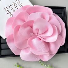 1 pieza Nueva decoración de broche floral 3D de gran tamaño extraíble para vestido, decoración de ropa, accesorios para vestido de boda