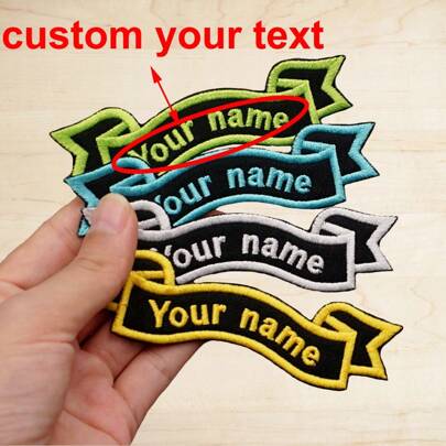 Customize A Holiday Streamer Name Patch For Clothing And Bag Decoration