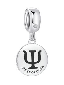 1 pieza Colgante con dije de corazón y luna plateado, adecuado para hacer pulseras DIY, joyería para mujer - Plateado - Ver 4