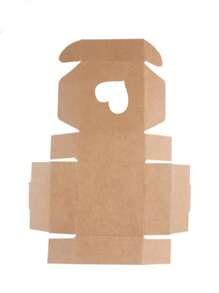 Square Kraft Paper Open Window Gift Boxes, White & Black Color Cardboard Packaging Boxes For Wedding, Party - Multicolor - View 8