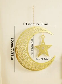 1Pc Moon Star And Moroccan Lantern Wall Decor, Lantern Shaped Wall Decoration, Bohemian Home Decor Accent, Home Decor For Party, Living Room, Bedroom Rama Decoration,Home Decor ,Room Decor,Wall Decor Gifts Birthday Graduation E-I-D