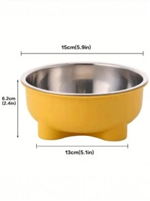 1个全新不锈钢宠物碗，防滑设计，带颈部保护，适用于猫狗 - 寵物碗 - 查看 2