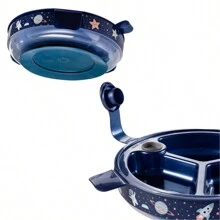 Prato termico infantil com copo transição alça trio prato ventosa kit 2 itens