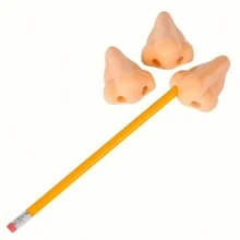 1pc/2pcs/5pcs Novelty Nose Shaped Pencil Sharpener, Quirky Funny Pencil Sharpening Solution For Children Arts & Crafts, Gag Gifts, Birthday Party Favors, Classroom Teacher Rewards