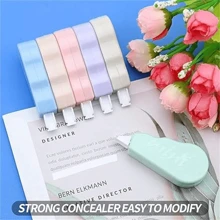 6pcs Macaron Color Correction Tape, Student Smear Correction Error Correction Tape For Instant Correction, Cute Correction Belt Mini Candy Color Student Correction Tape, Easy To Carry, Gifts For Beginning And Graduation Back To School