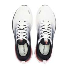 XTEP Shadow 2.0 轻质缓震跑步鞋，男士户外日常运动鞋，976319110033 - 帆白/黑 - 查看 4
